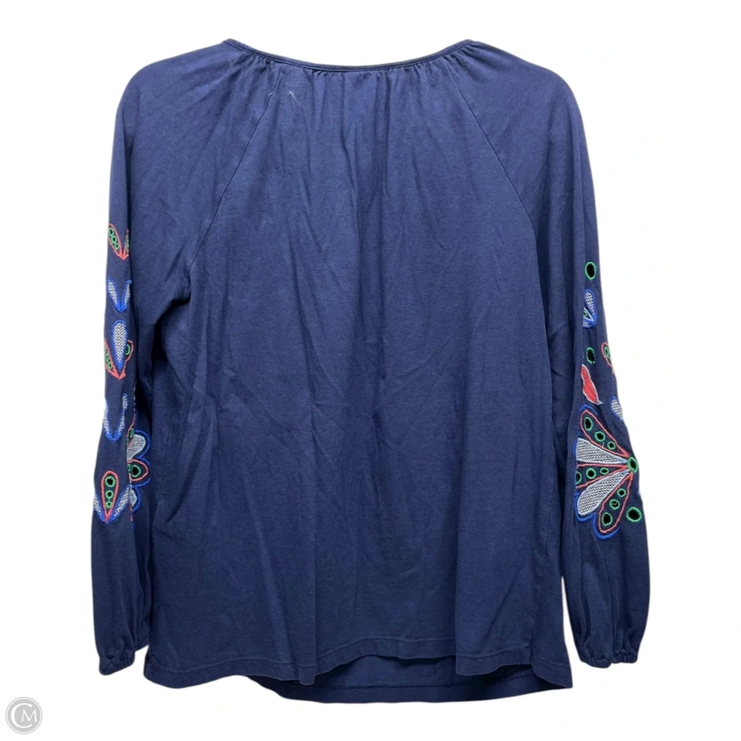 Top Long Sleeve By Chicos In Navy, Size: M