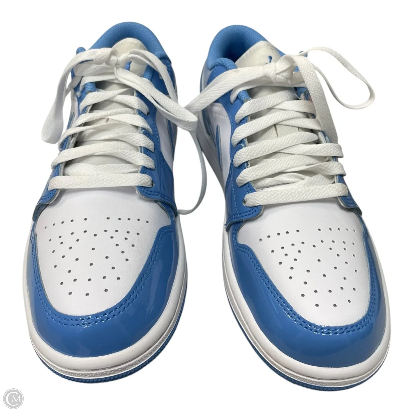 Shoes Luxury Designer By Jordan In Blue & White, Size: 8.5