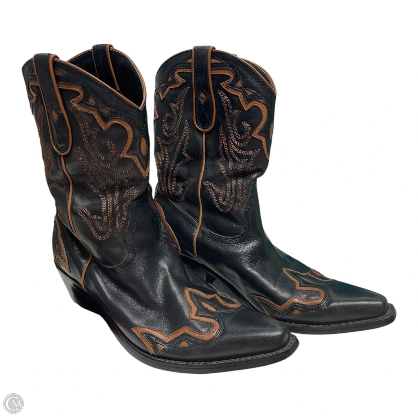 Boots Western By Coldwater Creek In Black & Blue, Size: 9