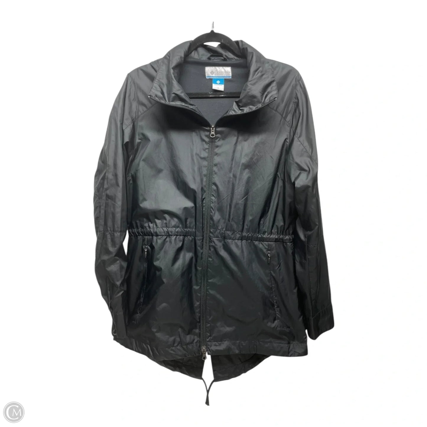 Jacket Windbreaker By Columbia In Black, Size: M