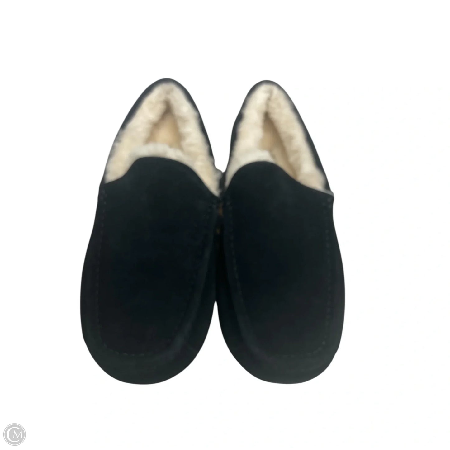 Slippers Designer By Ugg In Black, Size: 7