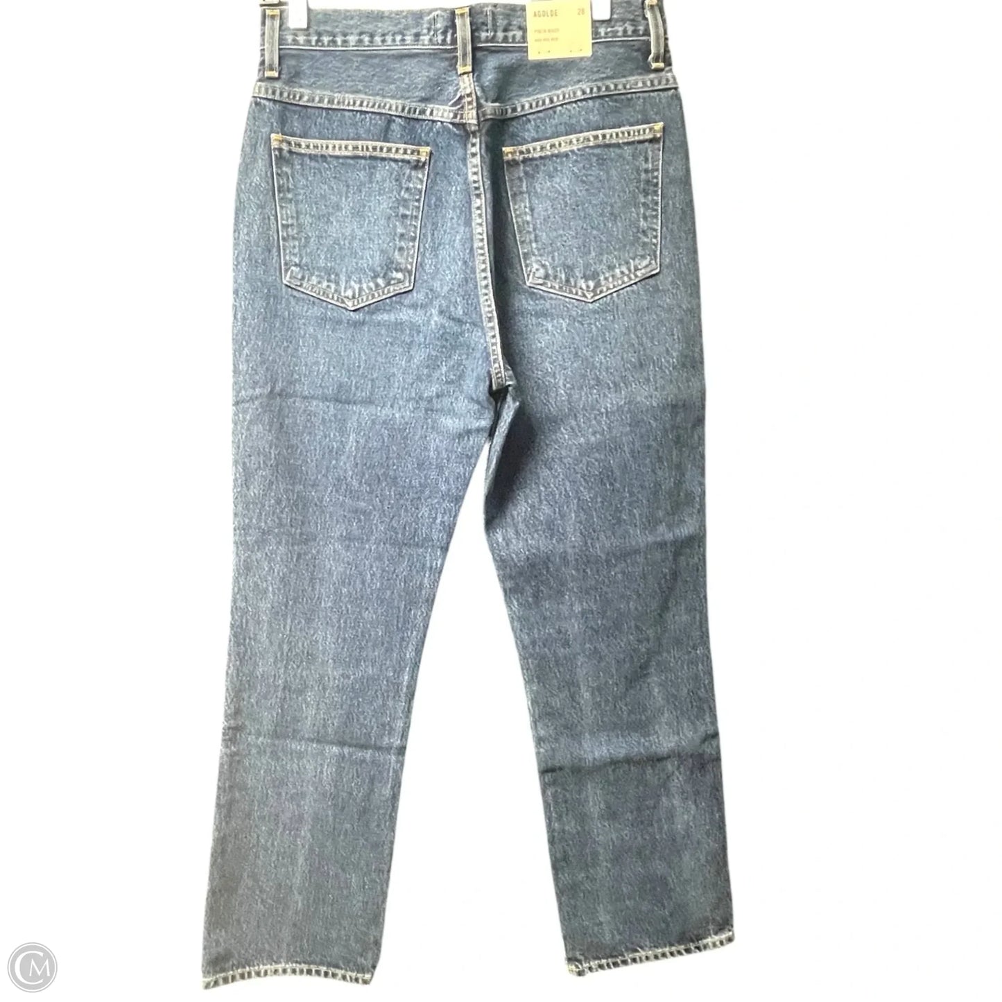 Jeans Straight By Agolde In Blue Denim, Size: 6