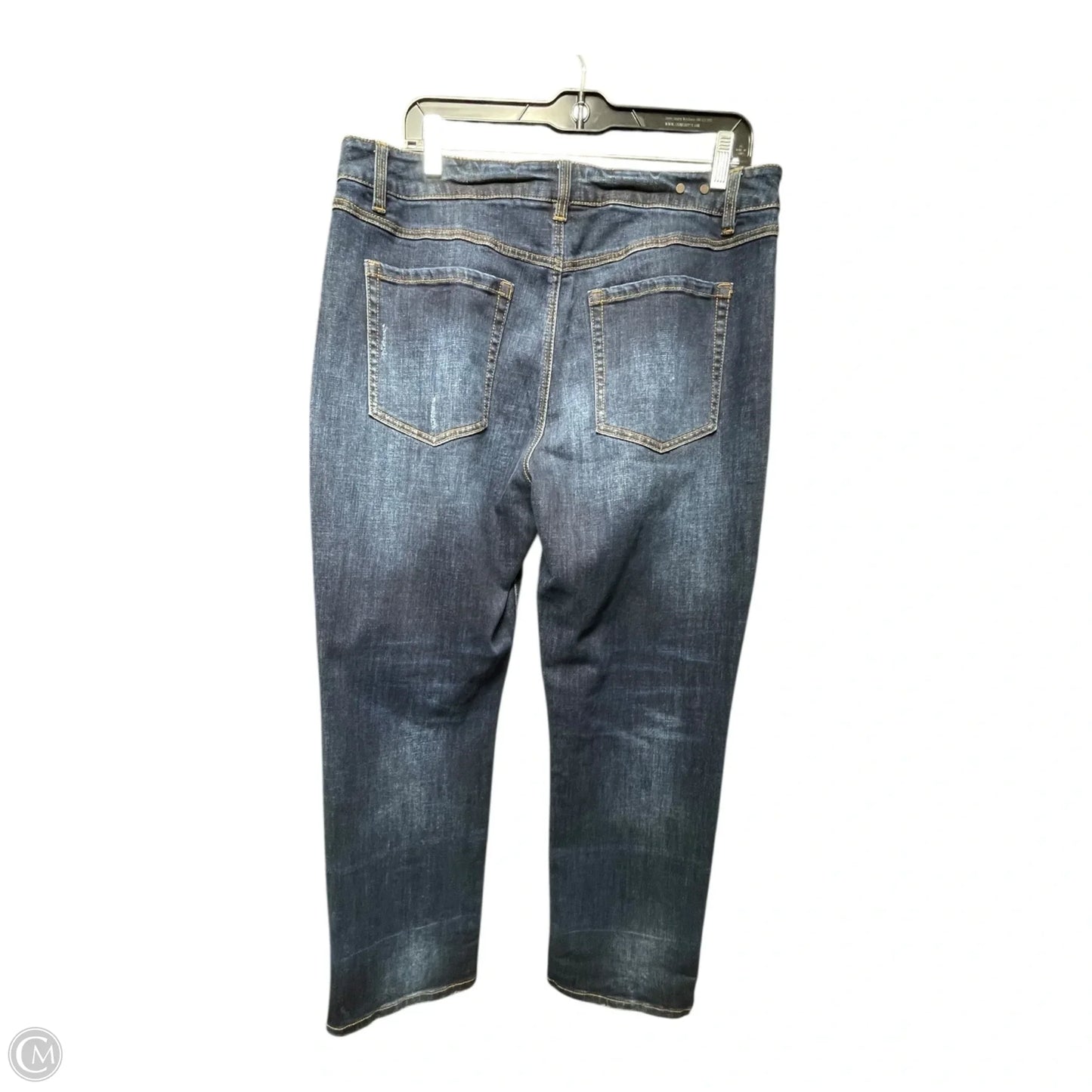 Jeans Boyfriend By Cabi In Blue Denim, Size: 12