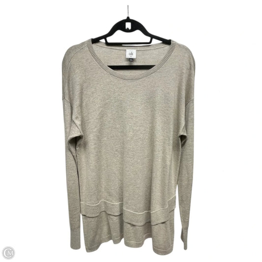 Sweater By Cabi In Tan, Size: M