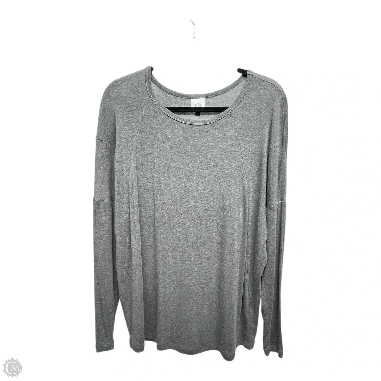 Top Long Sleeve By Cabi In Grey, Size: M