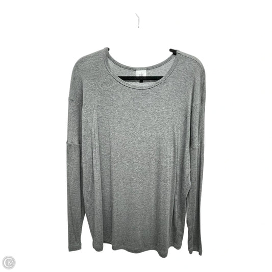 Top Long Sleeve By Cabi In Grey, Size: M