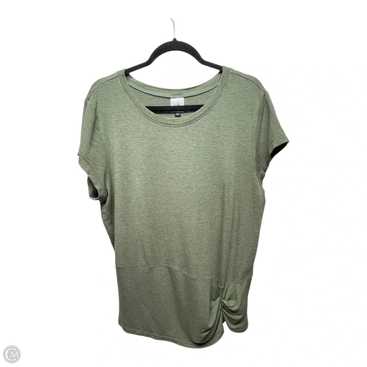 Top Short Sleeve By Cabi In Green, Size: L