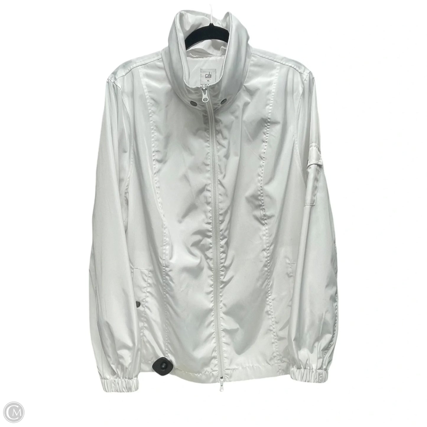 Jacket Windbreaker By Cabi In White, Size: Xl