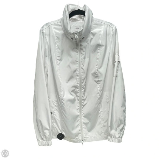 Jacket Windbreaker By Cabi In White, Size: Xl