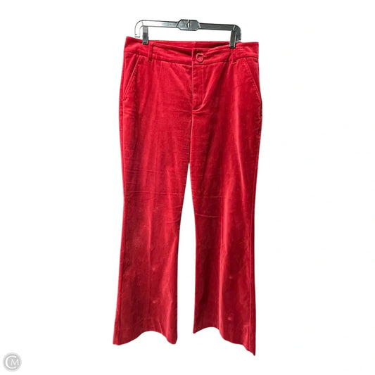 Pants Corduroy By Cabi In Red, Size: 12