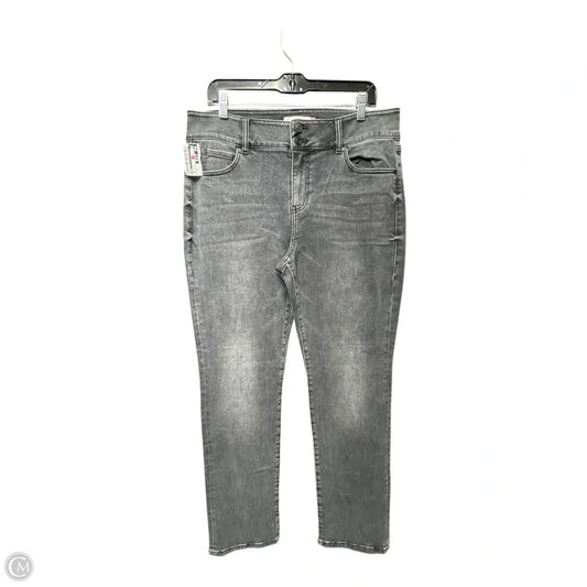 Jeans Straight By Cabi In Grey Denim, Size: 14