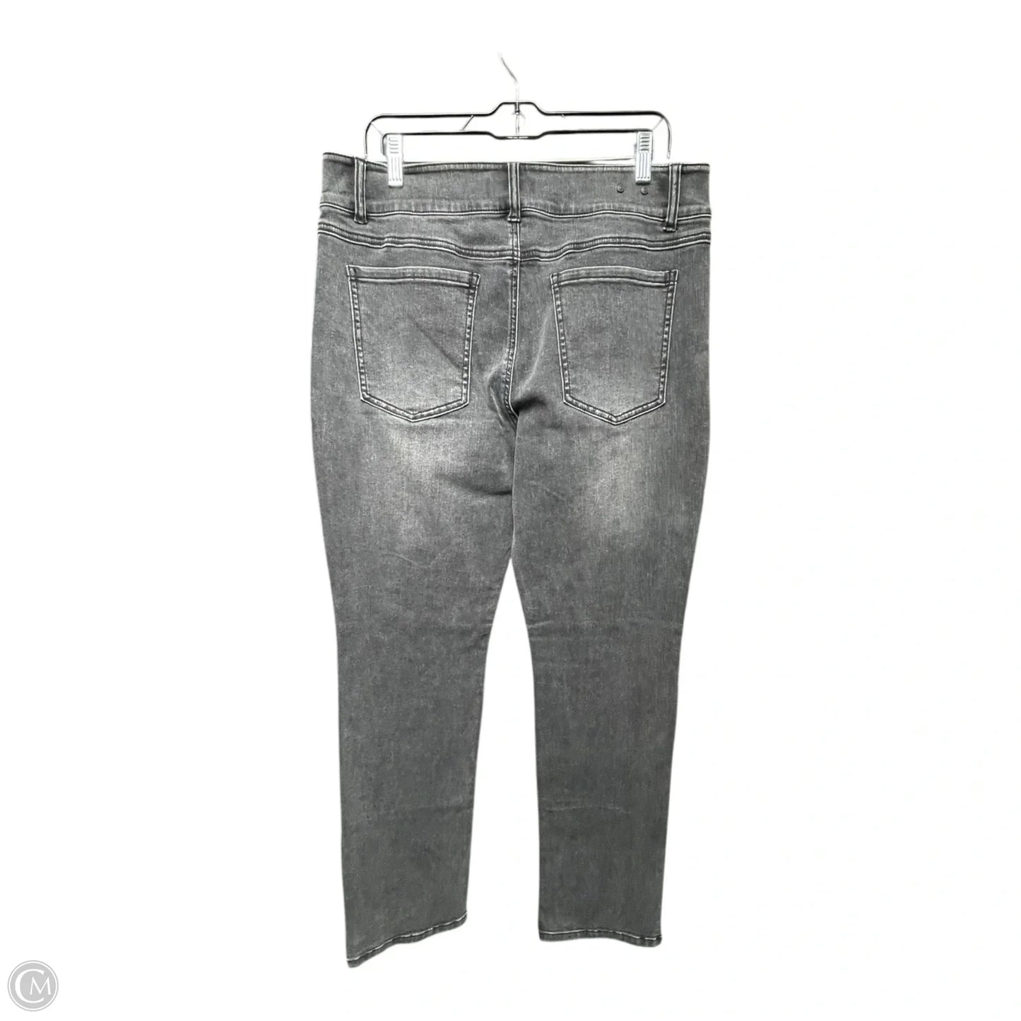 Jeans Straight By Cabi In Grey Denim, Size: 14