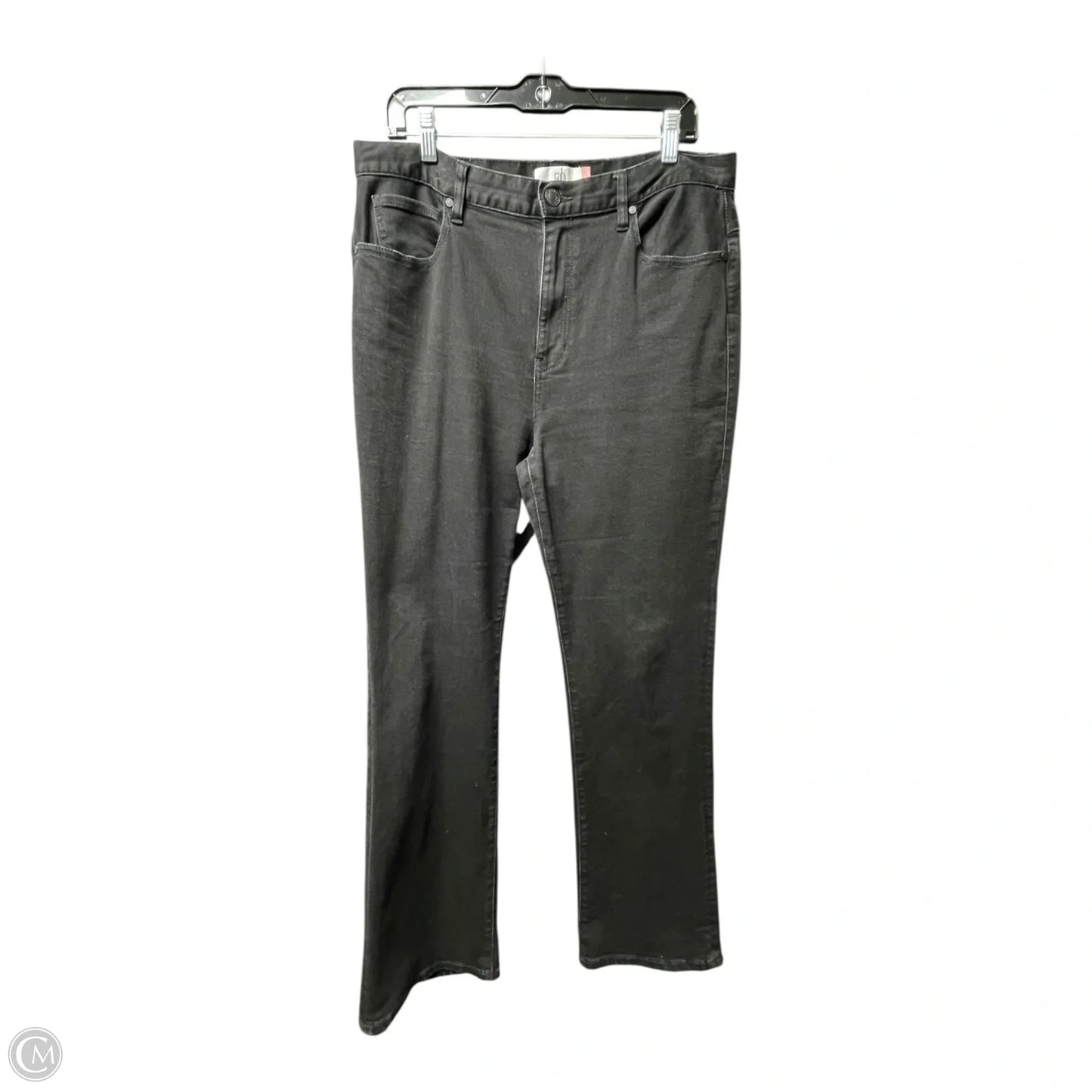 Jeans Boot Cut By Cabi In Black Denim, Size: 12