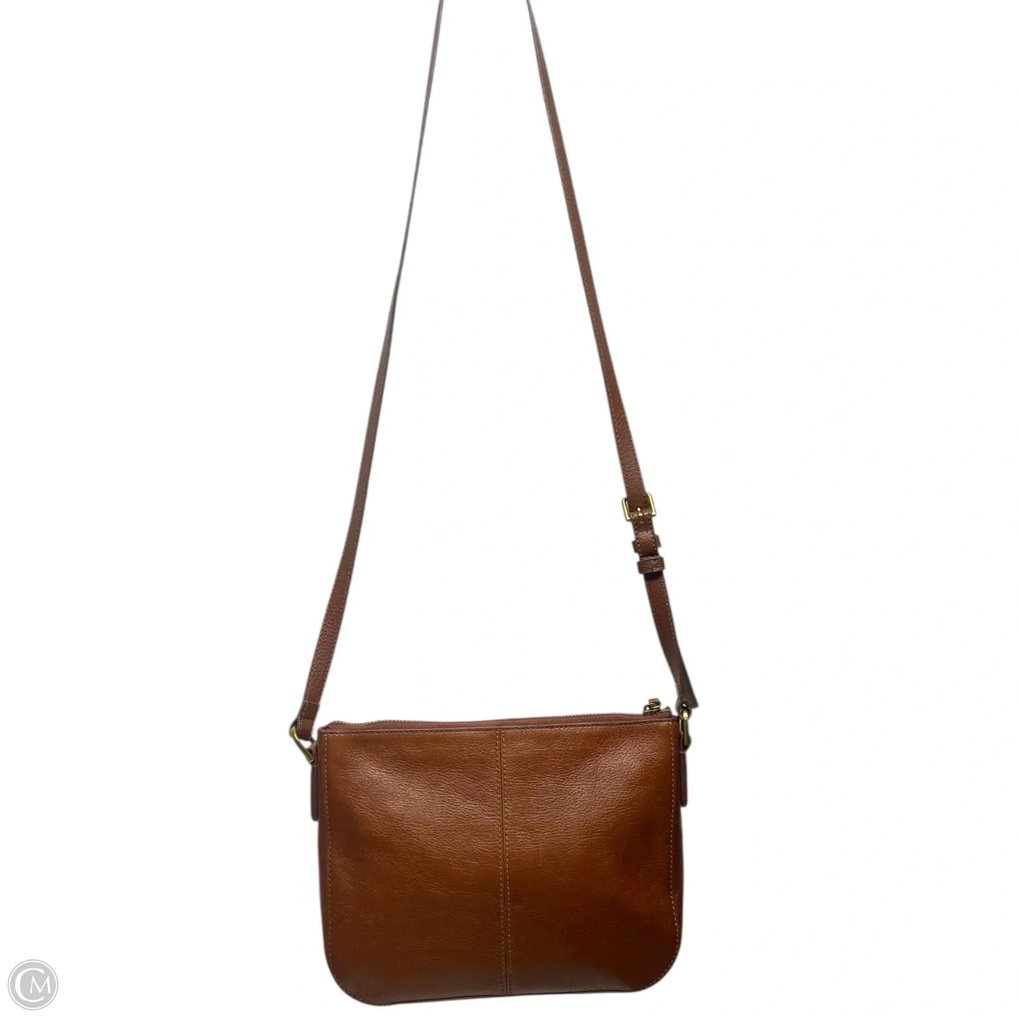 Crossbody Leather By Fossil, Size: Medium