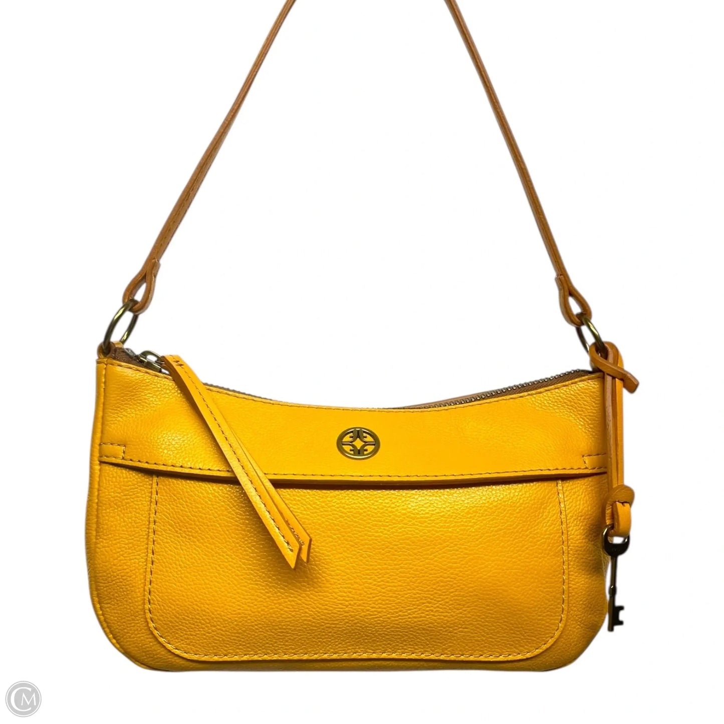 Crossbody Leather By Fossil, Size: Small