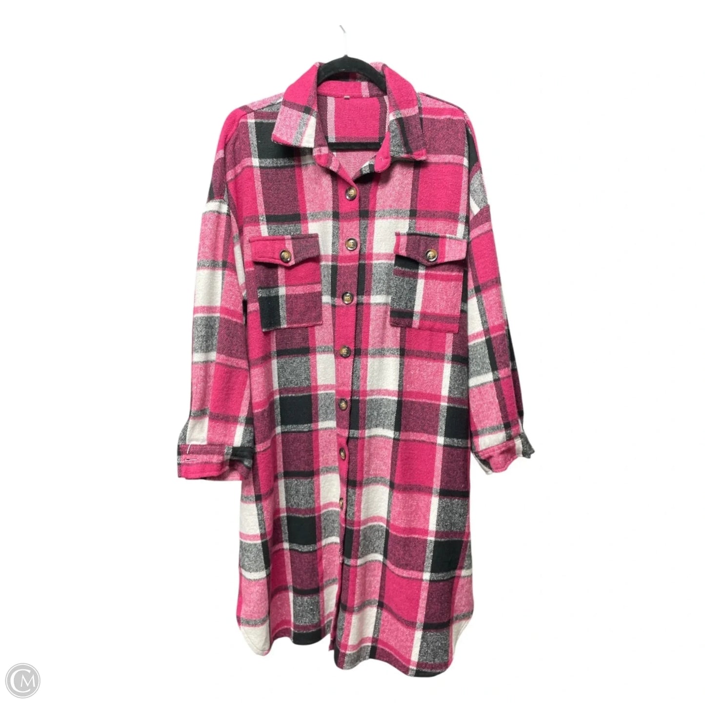 Dress Casual Short By Clothes Mentor In Black & Pink, Size: Xl