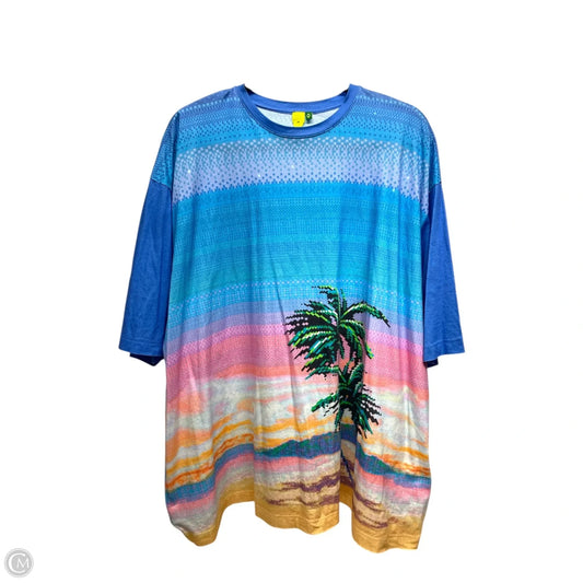 Top Short Sleeve Designer By Farm Rio In Multi-colored, Size: L