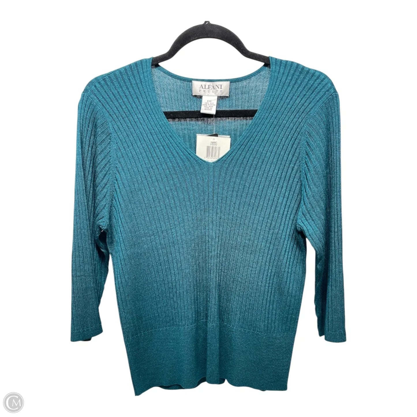 Sweater By Alfani In Teal, Size: Mp