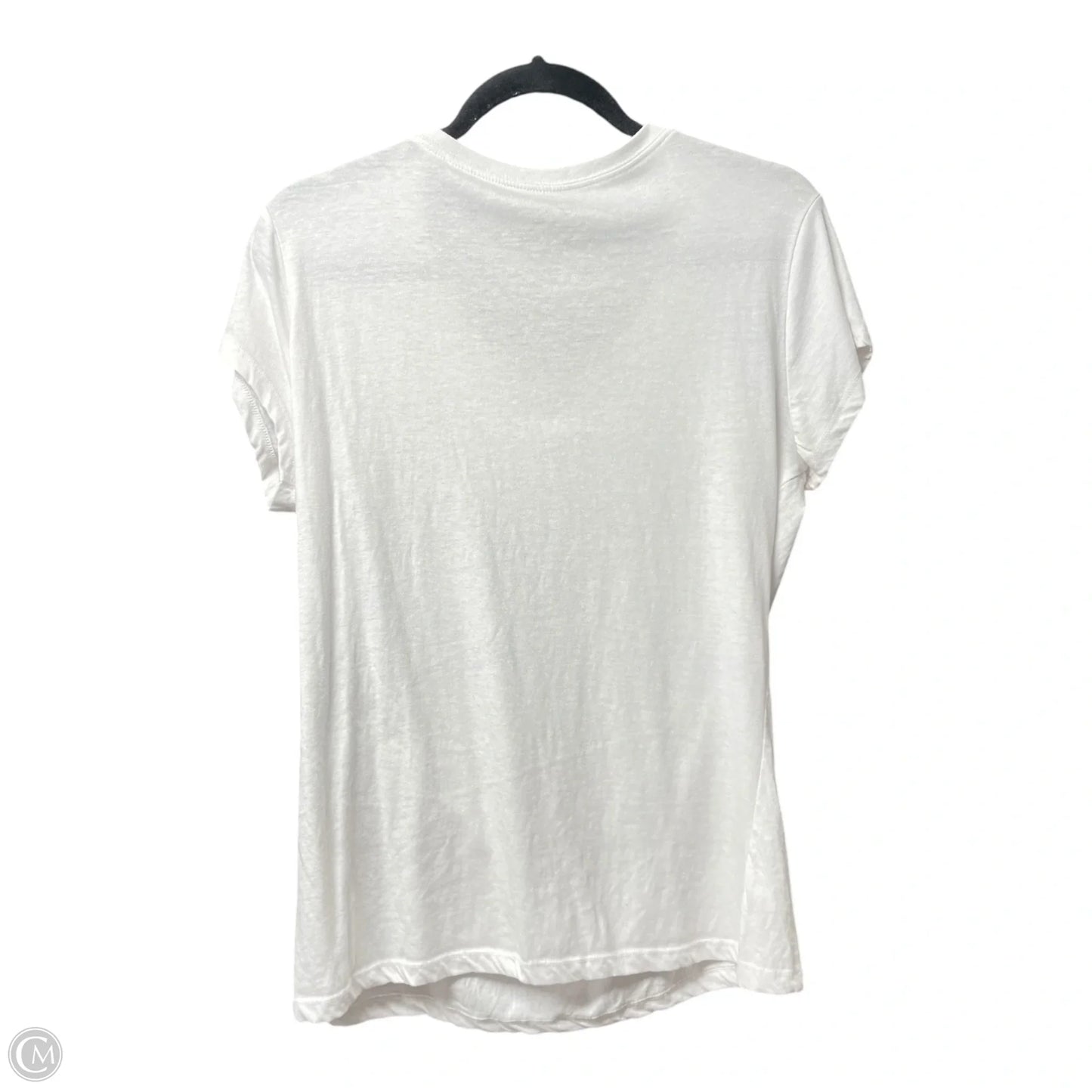 Top Short Sleeve Basic By Wound Up In White, Size: Xxl