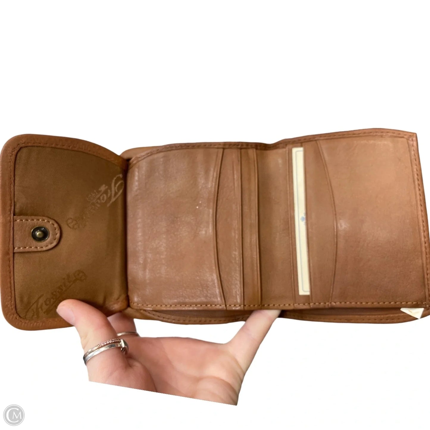 Wallet Leather By Fossil, Size: Small