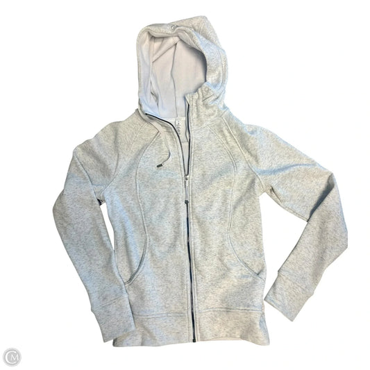 Athletic Jacket By Lululemon In Grey, Size: 6