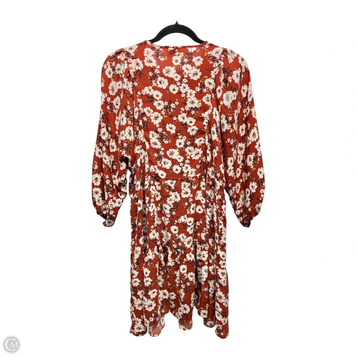 Dress Casual Midi By Bobeau In Brown & Cream, Size: M