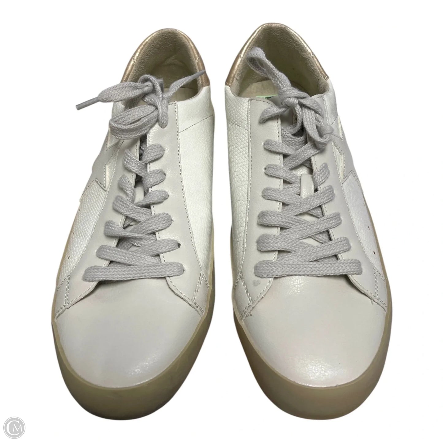 Shoes Sneakers By Shu Shop In Gold & White, Size: 10