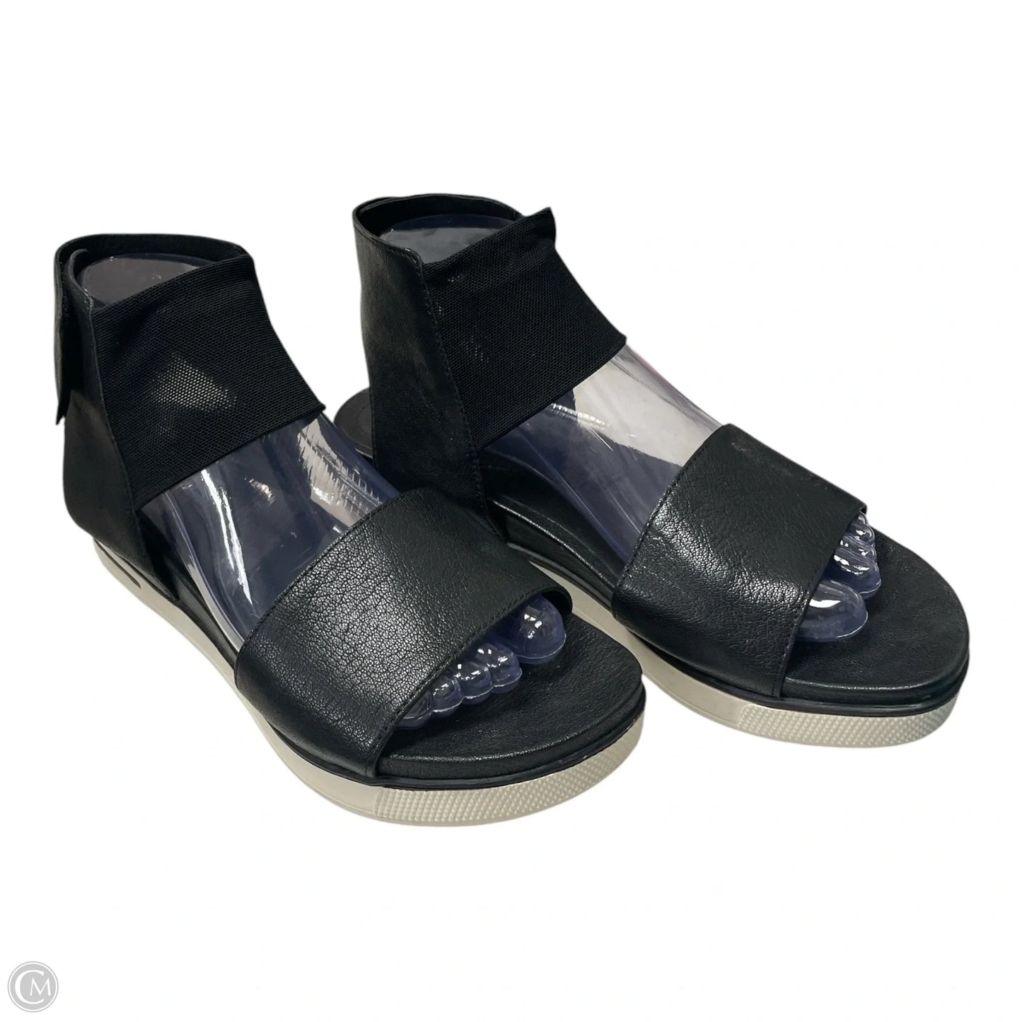 Sandals Flats By Eileen Fisher In Black, Size: 8