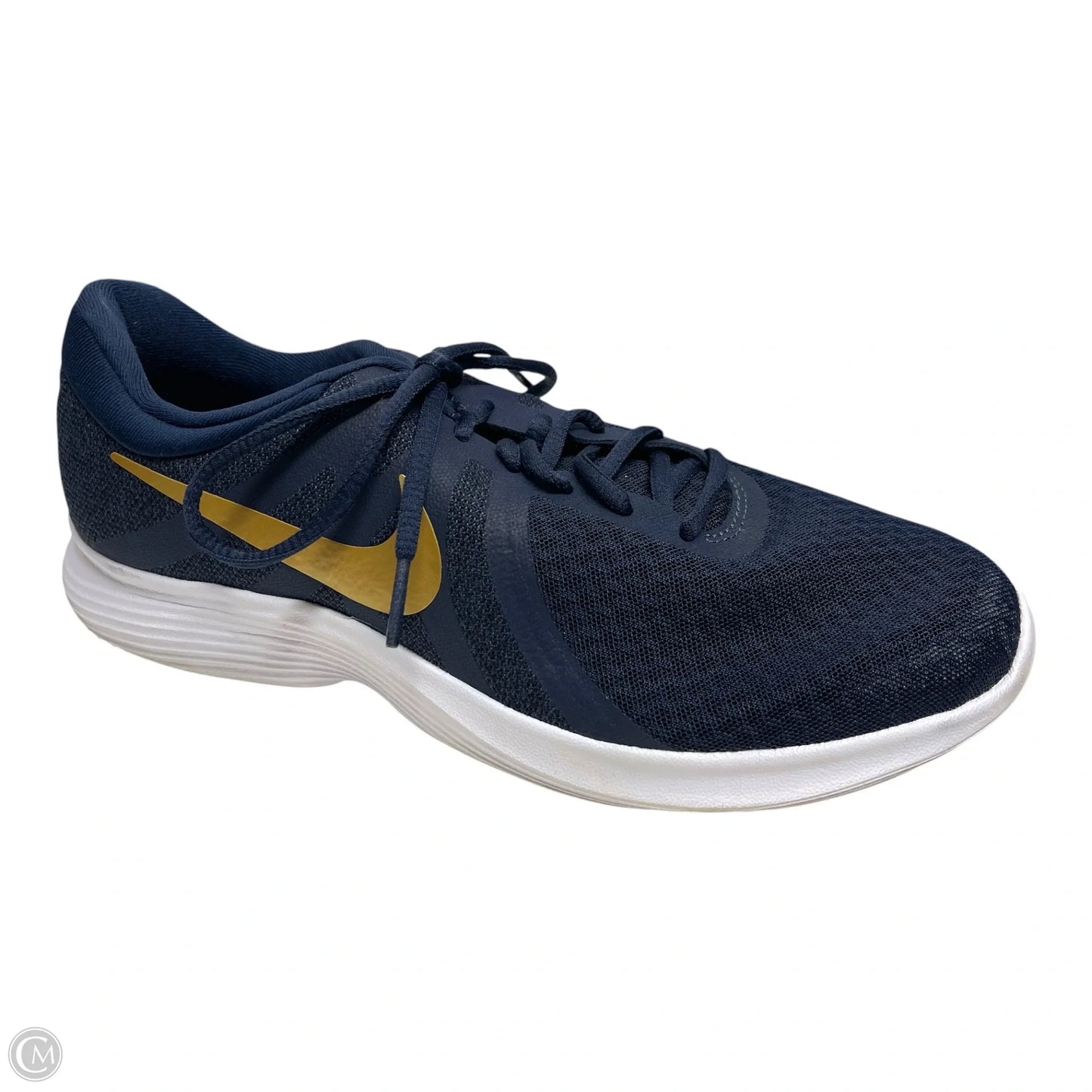 Shoes Athletic By Nike In Blue & Gold, Size: 10