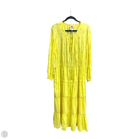 Dress Designer By Farm Rio In Yellow, Size: Xl