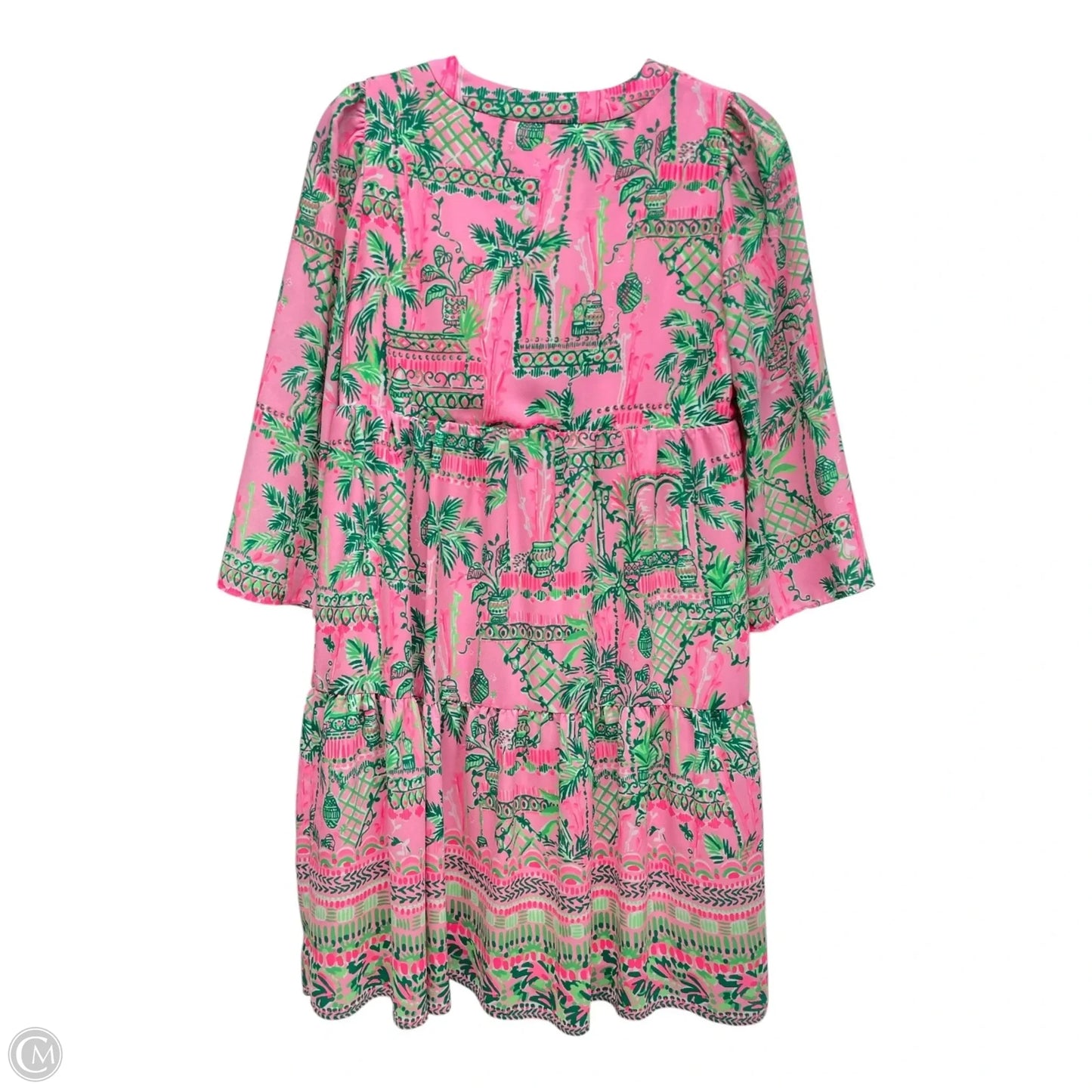 Dress Casual Short By Lilly Pulitzer In Green & Pink, Size: Xs