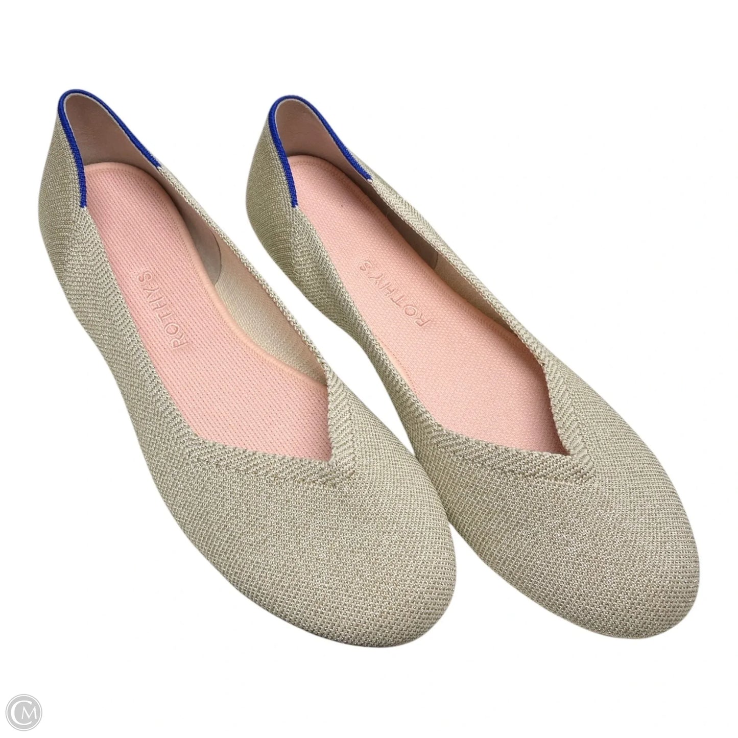 Shoes Flats By Rothys In Gold, Size: 10.5