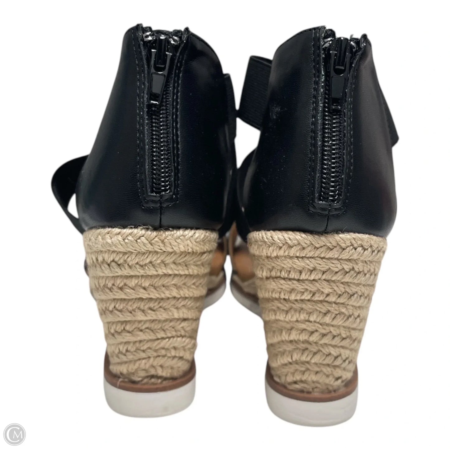 Sandals Heels Wedge By Kelly And Katie In Black, Size: 9