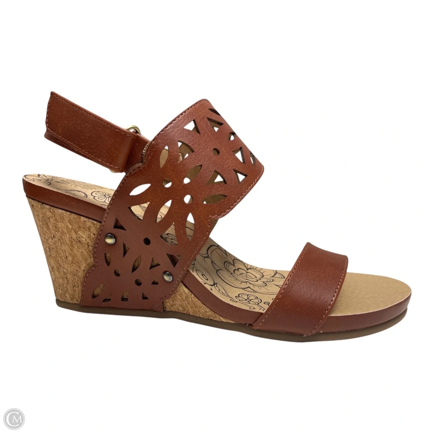 Sandals Heels Wedge By Mootsies Tootsies In Brown, Size: 9