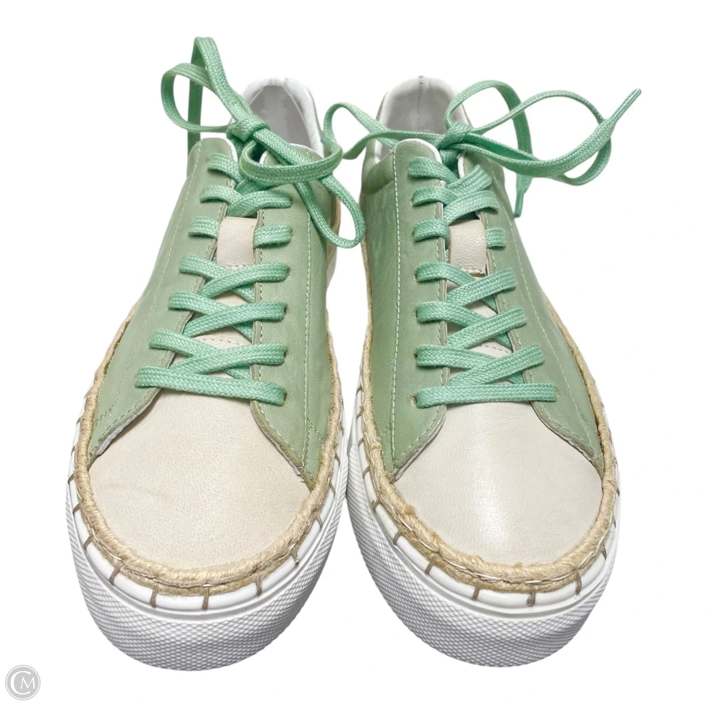 Shoes Flats By Free People In Green & Tan, Size: 7