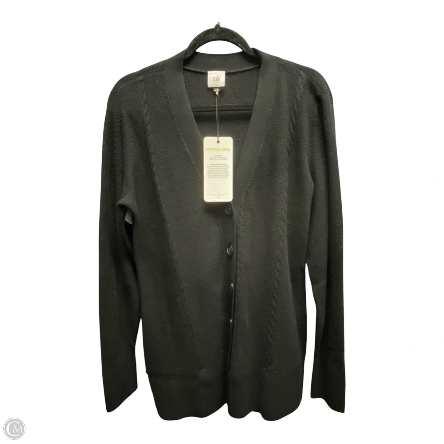Sweater Cardigan By Cabi In Black, Size: M