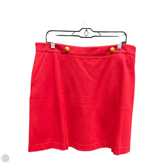 Skirt Mini & Short By Cabi In Red, Size: 14