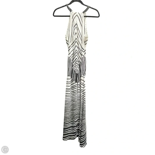 Dress Casual Midi By Halston Heritage In Black & White, Size: 8