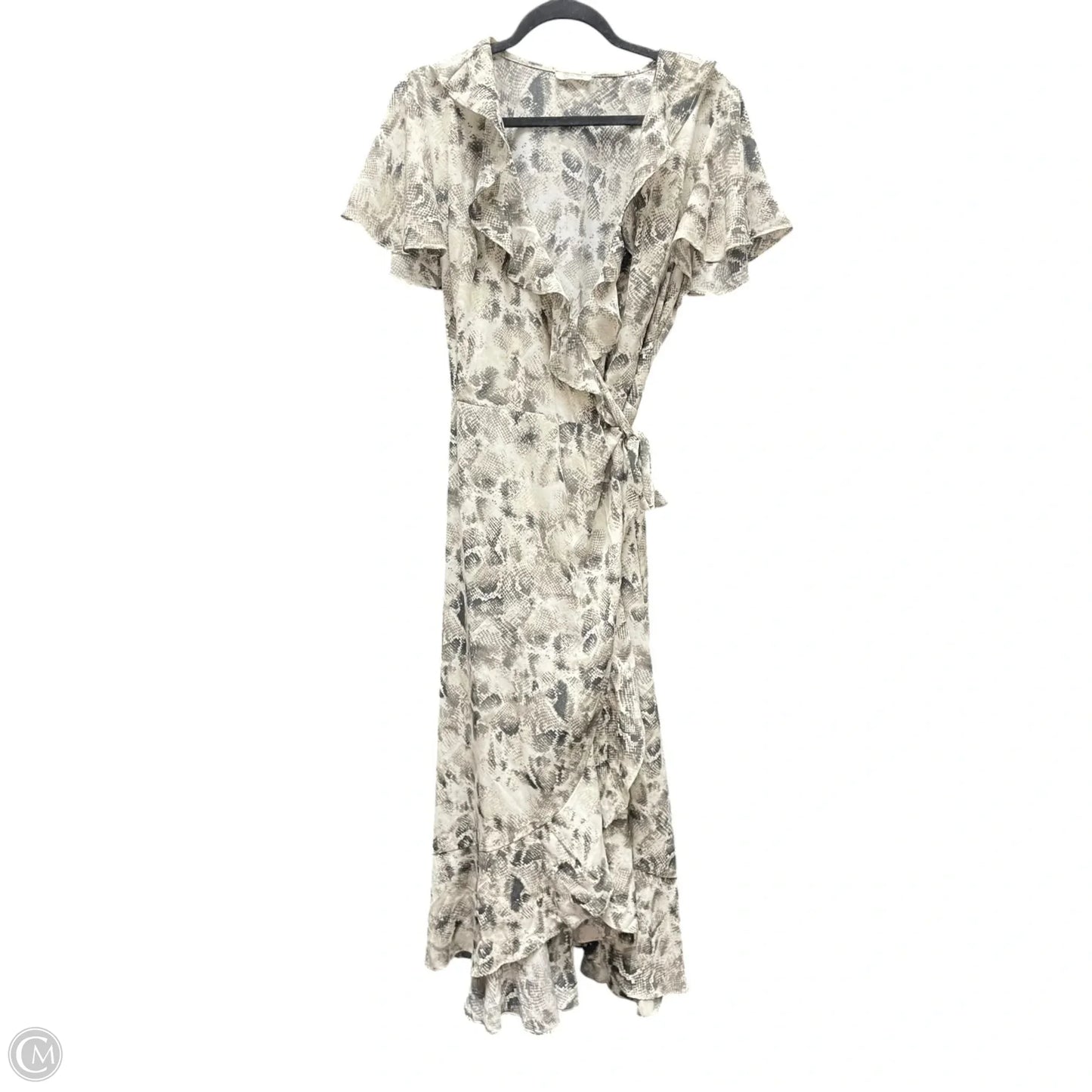 Dress Casual Midi By Miss Me In Snakeskin Print, Size: L