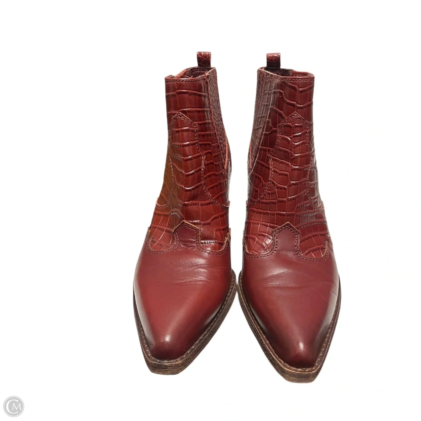 Boots Ankle Heels By Sam Edelman In Red, Size: 7.5