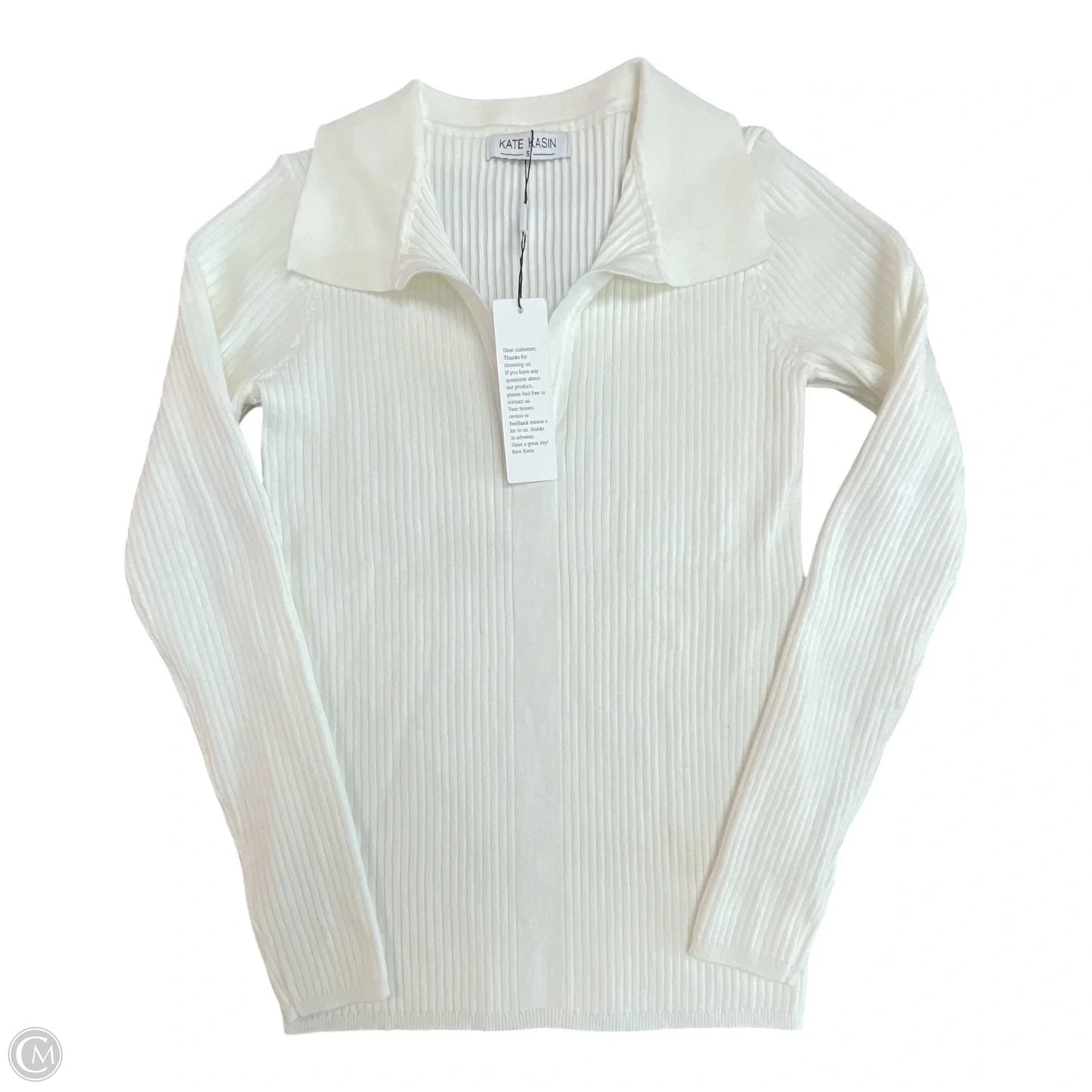 Sweater By Kate Kasin In Ivory, Size: S
