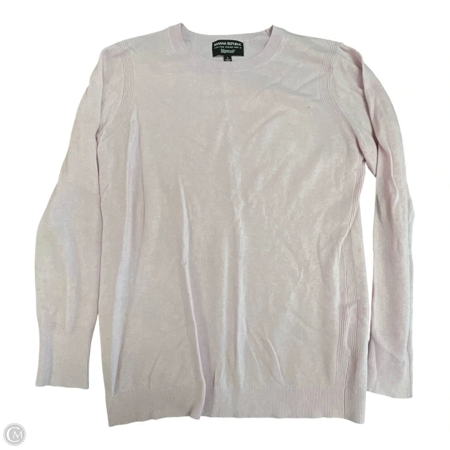 Sweater By Banana Republic In Pink, Size: L