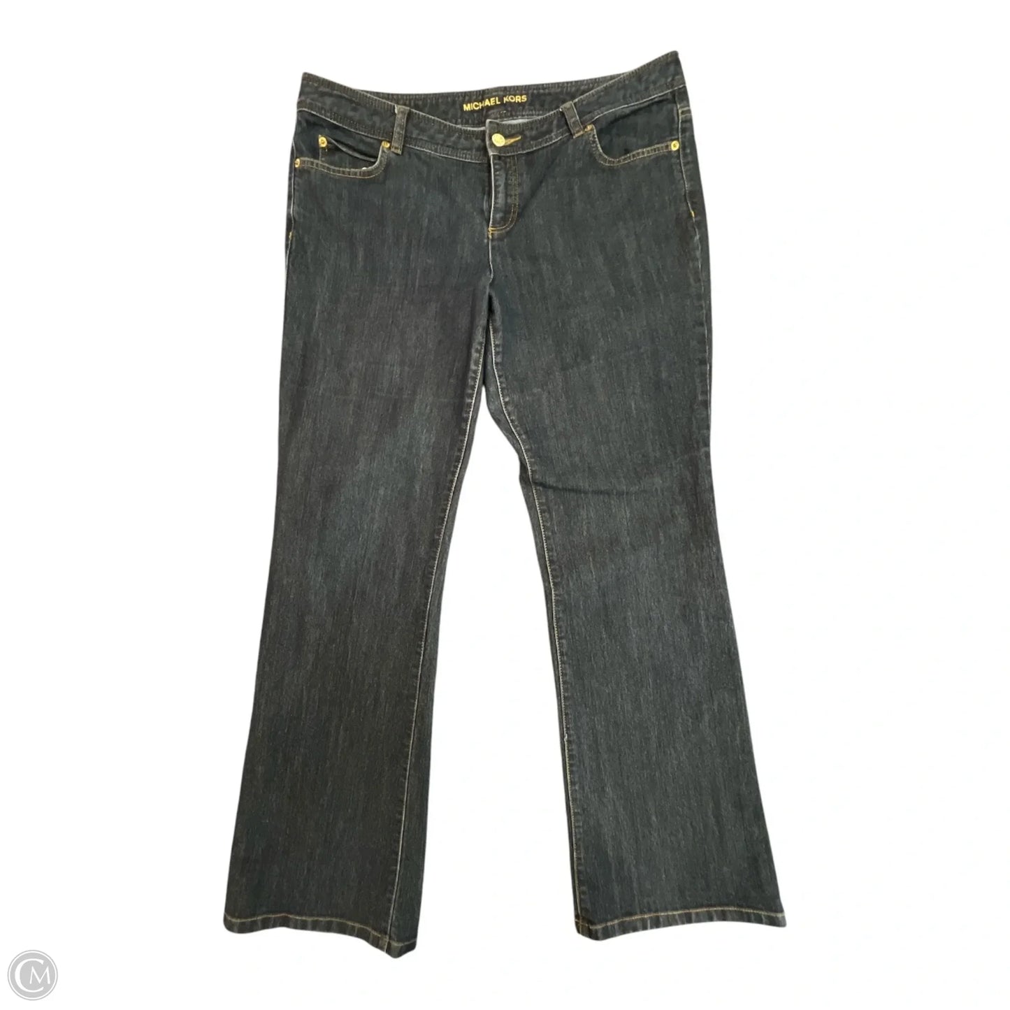 Jeans Wide Leg By Michael By Michael Kors In Blue Denim, Size: 14