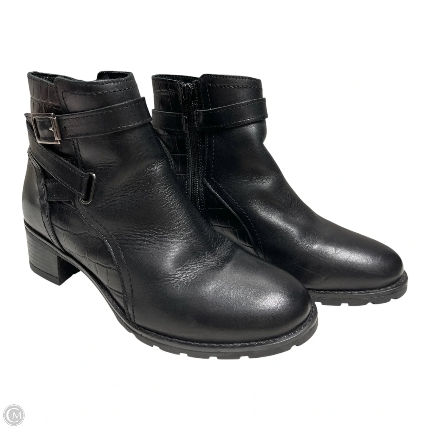 Boots Ankle Flats By ERIN MICHAEL In Black, Size: 6.5