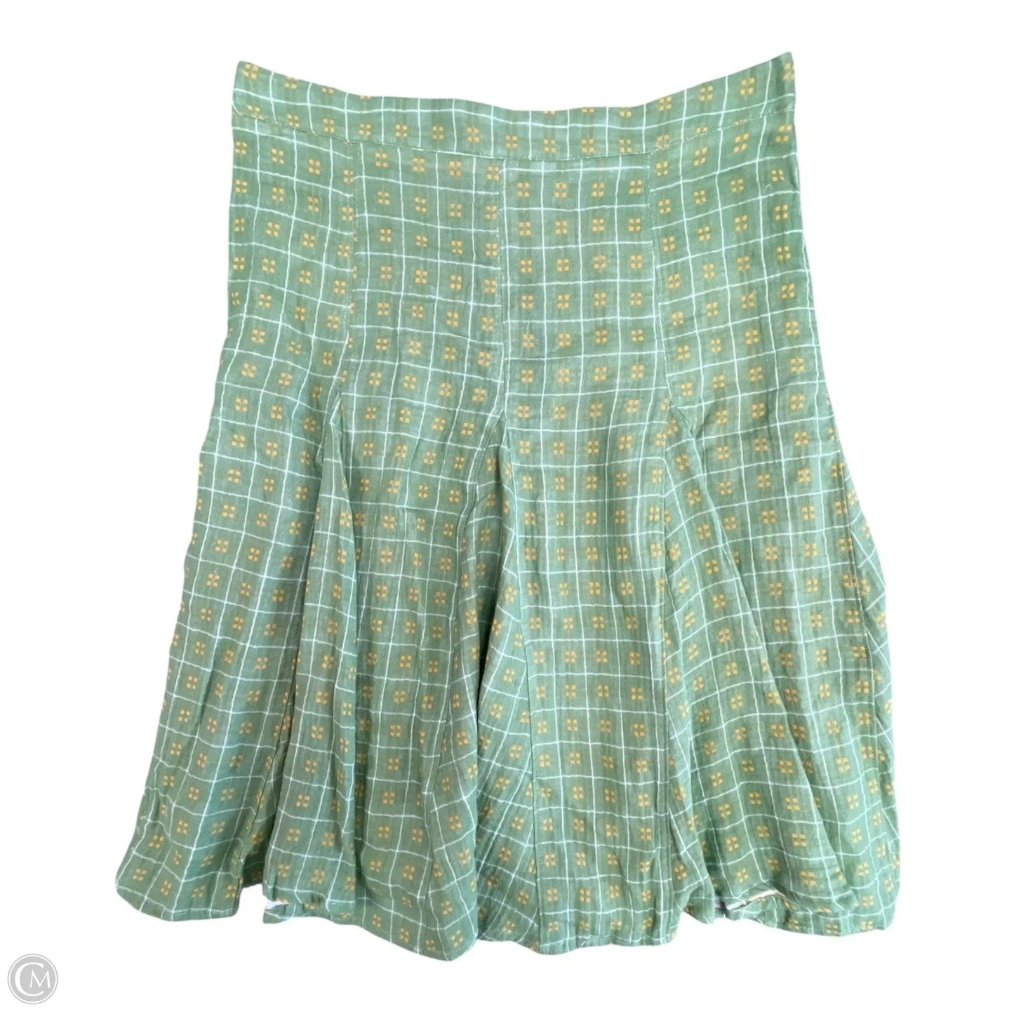 Skirt Mini & Short By Gigio In Green & Yellow, Size: L