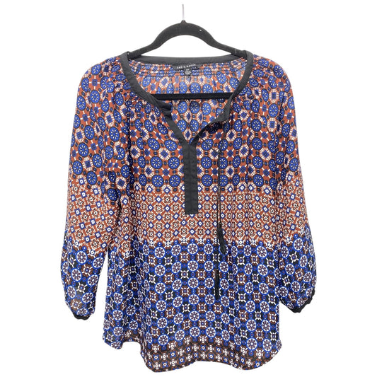 Top 3/4 Sleeve By Zac And Rachel In Multi-colored, Size: S