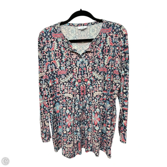 Top Long Sleeve By J. Jill In Multi-colored, Size: M