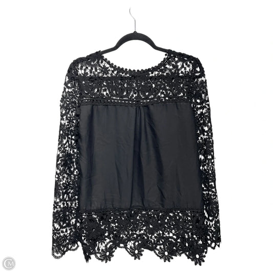Top Long Sleeve By Onayaya In Black, Size: 2x