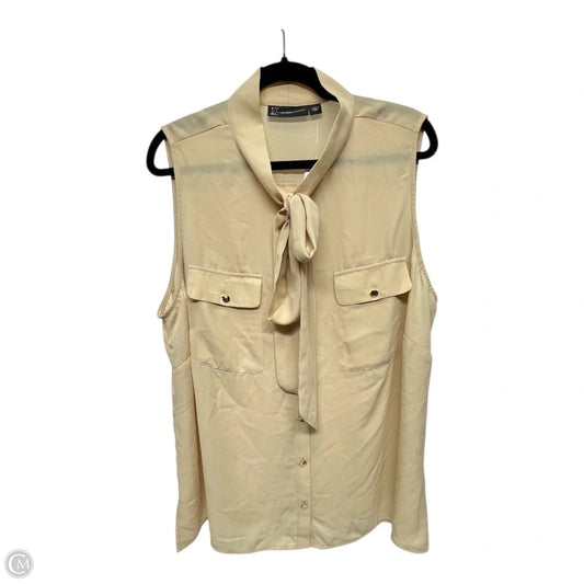 Top Sleeveless By New York And Co In Tan, Size: 2x