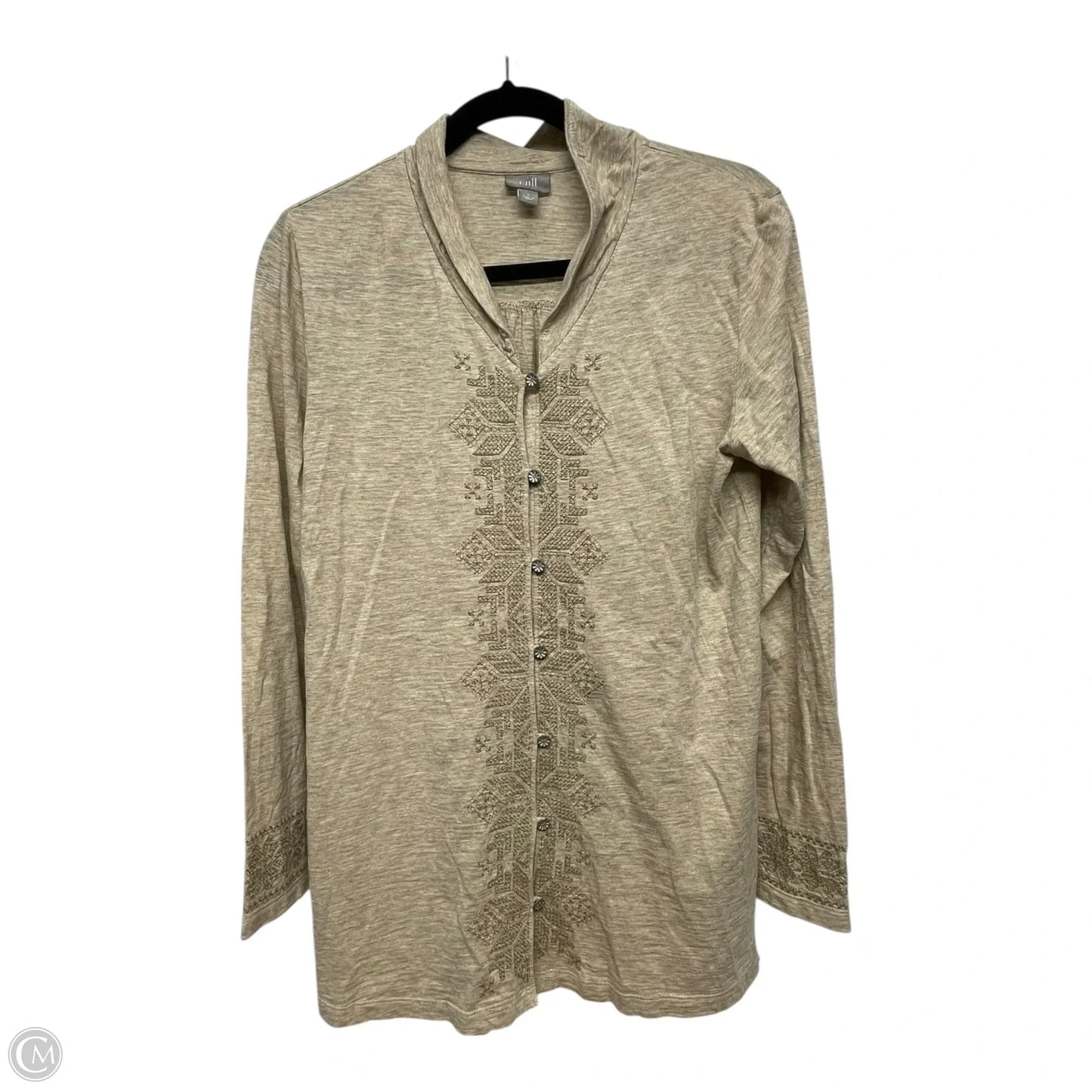 Top Long Sleeve By J. Jill In Tan, Size: S